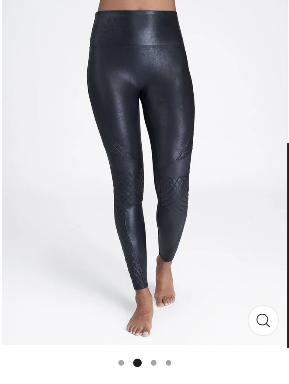 Spanx Faux Leather Quilted Leggings